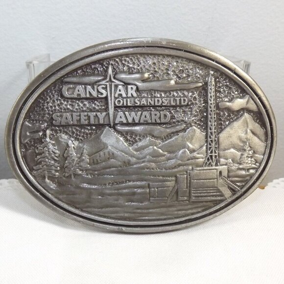 Canstar Oil Sands Ltd. Safety Award - Mining/Oilfield Sector Belt Buckle - Picture 1 of 10